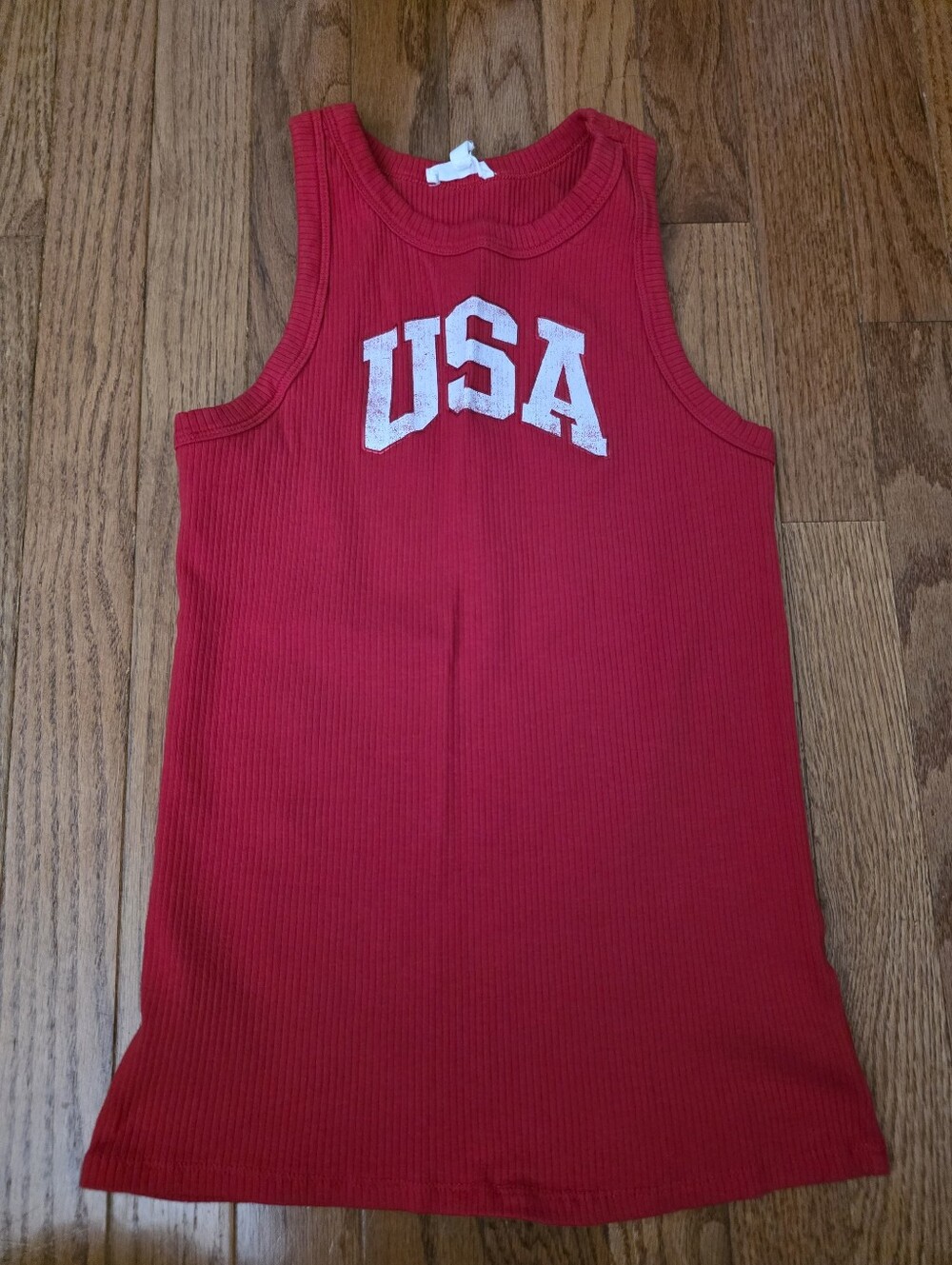 Maurices Red USA Graphic Tank Top